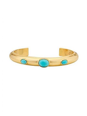 Asha Talitha Cuff Bracelet in Turquoise (view 1)