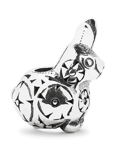 Trollbeads Women's Decorative Rabbit Baby Sterling Bead Bracelet in Silver (view 1)