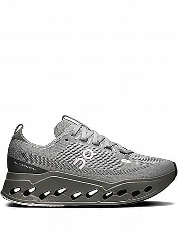 On Cloud Women's Cloudsurfer Max Running Shoes in Alloy/Asphalt (view 1)