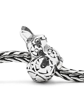Trollbeads Women's Decorative Rabbit Baby Sterling Bead Bracelet in Silver (view 2)