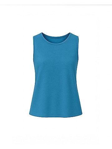 J'envie Women's Haven Shell Tank Top in Peacock (view 1)