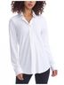Commando Solid White Classic Oversized Button Down Top in White Size XL - photo 2