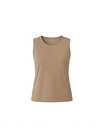J'envie Women's Solace Shell Top in Camel (view 1)