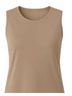 J'envie Solid Brown Women's Solace Shell Top in Camel Size M - photo 2