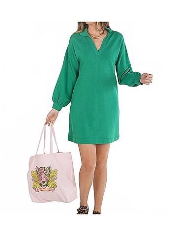 Emily McCarthy Lolli Pullover Dress in Jellybean (view 2)