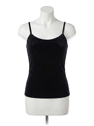 Commando Velvet Cami Bodysuit in Black (view 1)