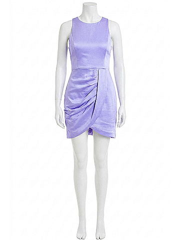 Greylin Mona Satin Mini Dress in Lilac (view 1)