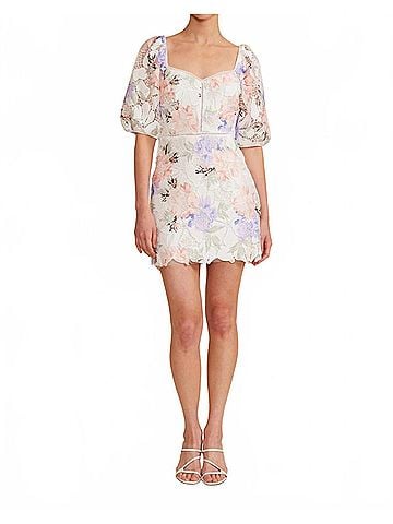 Lucy Paris Elaine Floral Dress in Multi Floral (view 2)