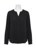 Lyssé Solid Black Mia Woven Top in Black Size L - photo 1