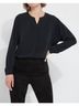 Lyssé Solid Black Mia Woven Top in Black Size L - photo 2