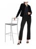 Lyssé Solid Black Mia Woven Top in Black Size L - photo 3
