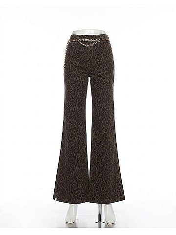Ramy Brook Tyra Printed Flare Pant in Deep Olive (view 1)