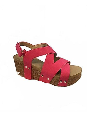 Volatile Women's Tory Wedge in Fuchsia (view 1)