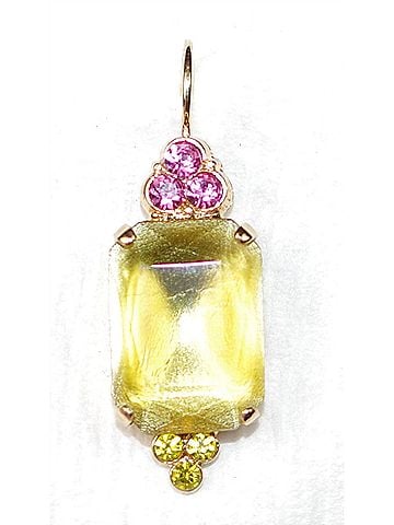 Mariana Women's Pretty Woman Earrings in Yellow / Pink / Green (view 1)