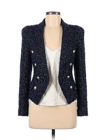 L'Agence Bethany Knit Blazer in Midnight/Nickel (view 1)