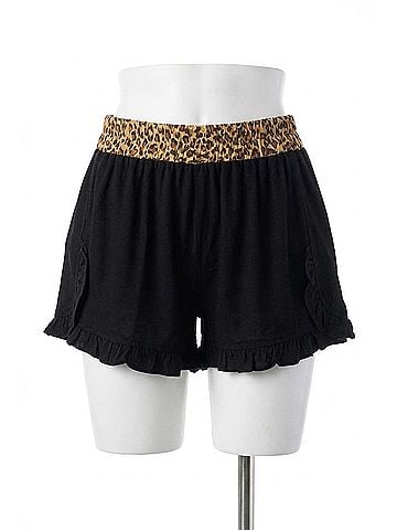 Umgee Linen Ruffle Hem Shorts in Beige (view 1)