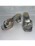 Jeffrey Campbell 100% Leather Silver Heels Size 6 1/2 - photo 7