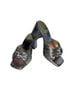 Jeffrey Campbell 100% Leather Silver Heels Size 6 1/2 - photo 1