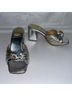 Jeffrey Campbell 100% Leather Silver Heels Size 6 1/2 - photo 8