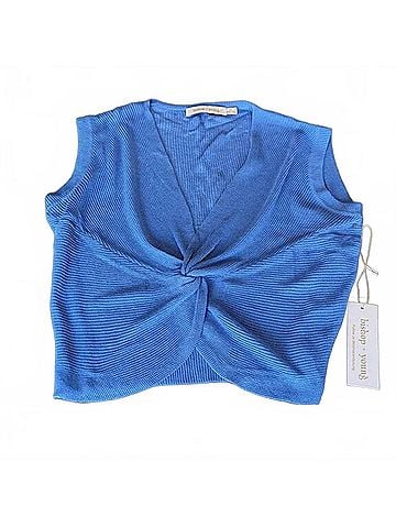 Bishop + Young Lagos Twist Front Sweater in Capri (view 1)