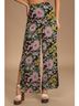 Lulus 100% Polyester Floral Multi Color Casual Pants Size L - photo 3