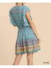 Umgee Blue Boho Vibes Dress in Multi Size M - photo 3