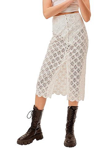 For Love & Lemons Charmaine Midi Skirt (view 2)