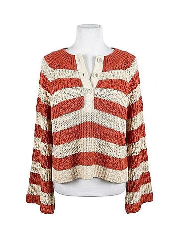ee:some Warm Embrace Sweater in Burnt Orange (view 1)