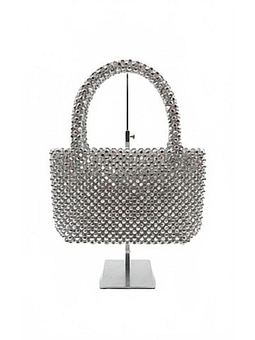 Moda Luxe Donna Evening Bag in Silver (view 1)