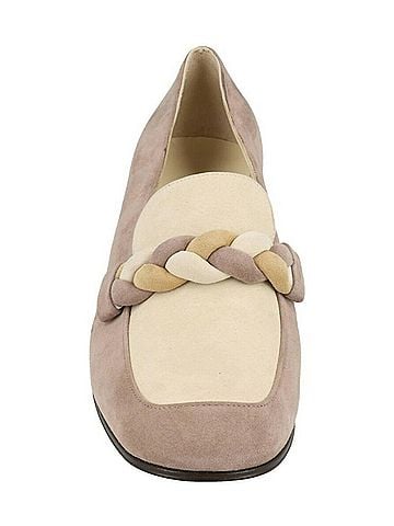 Salvatore Ferragamo Women's Eziewa Suede Pumps in Medium Brown (view 2)