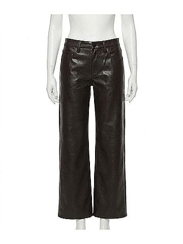 Citizens of Humanity Faye Recycled Leather Pant in Chocolate (view 1)