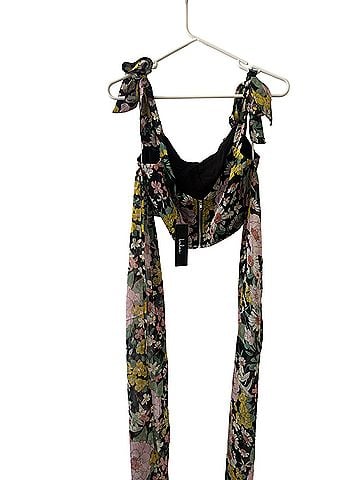 Lulus Here to Bloom Short Sleeve Blouse (view 2)