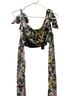 Lulus 100% Polyester Floral Multi Color Short Sleeve Blouse Size M - photo 1