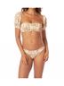 Maaji Brown Flirty Low Rise Thin Side Bikini Bottom Size M - photo 2