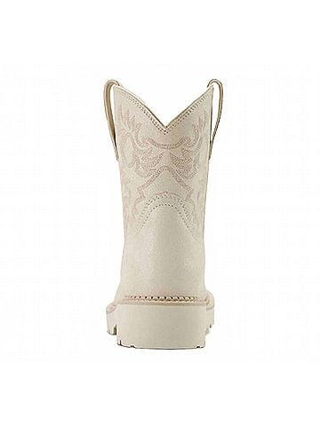 Ariat Women's Fatbaby Distressed Boot in Ivory (view 2)