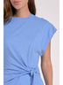 Elan Solid Blue Cap Sleeve Top in Blue Size XL - photo 5
