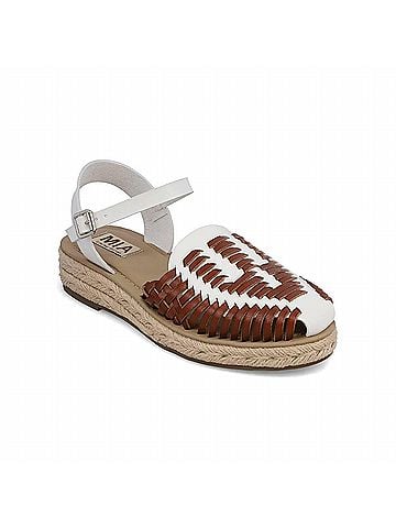 Mia Women's Eshani Platform Sandal in White/Cognac (view 1)
