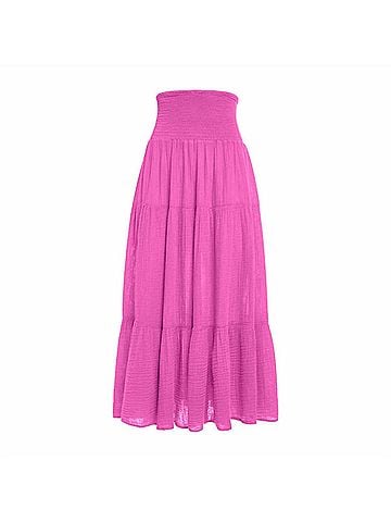 Felicite Smocked Skirt in Cotton Candy (view 1)