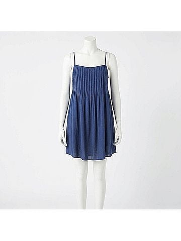 Bella Dahl Flowy Pintuck Dress in Navy (view 1)