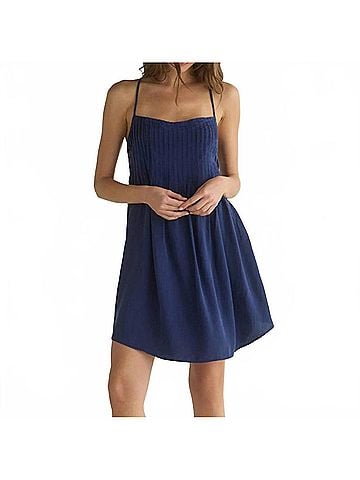 Bella Dahl Flowy Pintuck Dress in Navy (view 2)