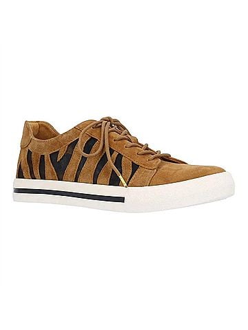 L'Amour Des Pieds Women's Keaton Flat Sneakers in Coffee Brown (view 1)