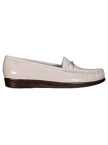 SAS Women's Metro Slip On Loafer in Bone Patent (view 1)