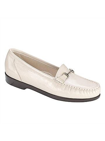 SAS Women's Metro Slip On Loafer in Bone Patent (view 2)