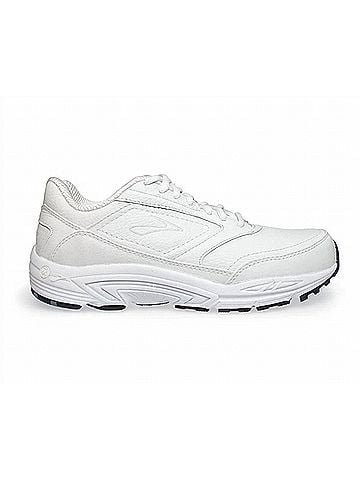 Brooks Women's Dyad Walker Shoes in White (view 1)