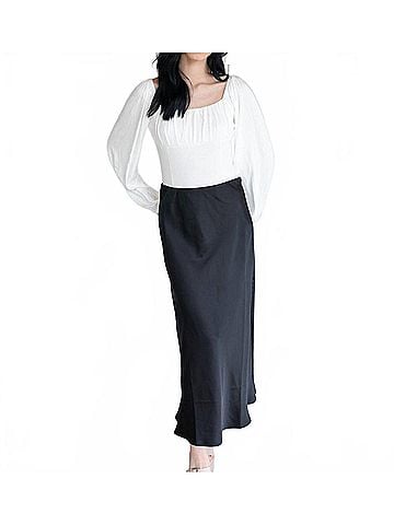 Tribal Midnight Midi Skirt in Black (view 2)