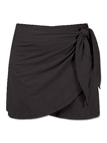 Soul Flower Wrap Mini Skirt (view 1)
