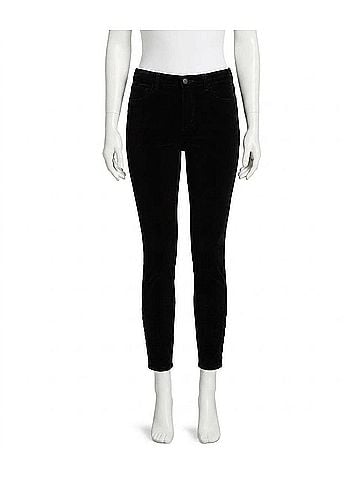 L'Agence Piper Velvet Jeans in Noir (view 1)