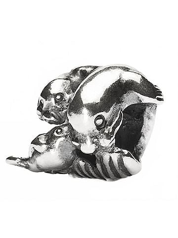 Trollbeads Women's Seal Family Bead Charm in Silver (view 2)