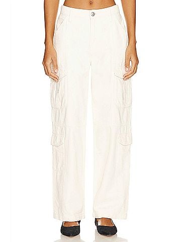 Rag & Bone Featherweight Cailyn Cargo Pant in Ivory (view 2)