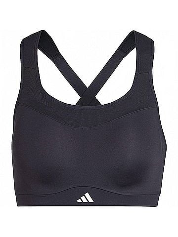 Adidas Tlrd Impact High Support Sports Bra in Black (view 1)